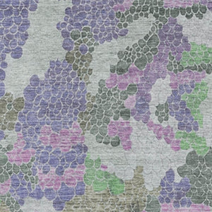 HomeRoots 5' X 8' Washable Geometric Area Rug in Purple, Gray & Green - UV Protected, Durable & Stylish! 707703