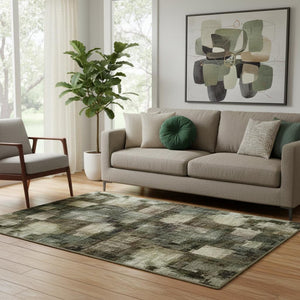 HomeRoots 8' Beige Orange and Blue Striped Round Washable Rug with UV Protection for Stylish Indoor-Outdoor Use 707794