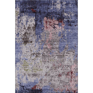 HomeRoots 10' X 14' Stylish Plum Gray Ivory Area Rug – Washable, UV-Protected, Durable for Busy Homes 707827