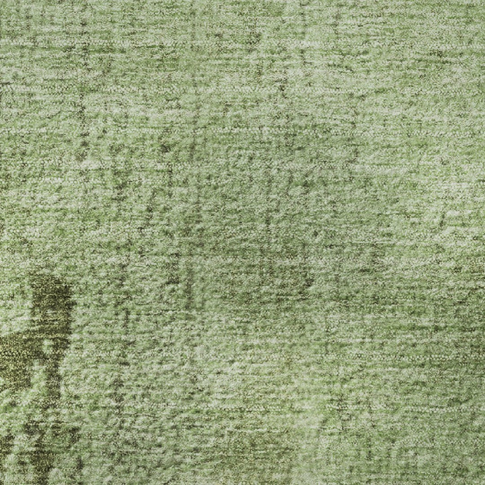 HomeRoots 5' X 8' Artichoke Green & Beige Abstract Washable Area Rug – Stain Resistant with UV Protection! 707835