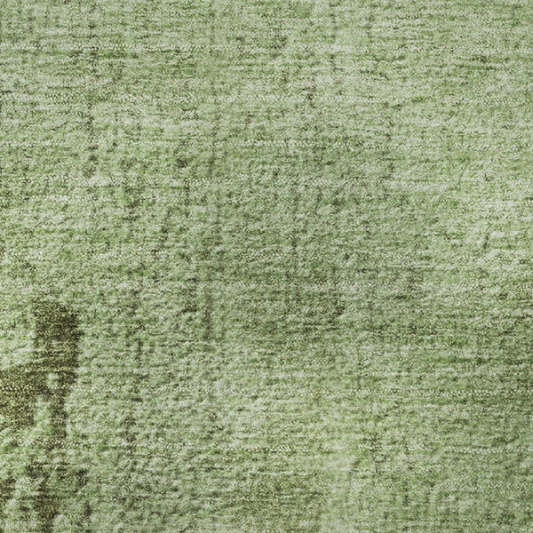 HomeRoots 5' X 8' Artichoke Green & Beige Abstract Washable Area Rug – Stain Resistant with UV Protection! 707835