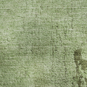 HomeRoots 5' X 8' Artichoke Green & Beige Abstract Washable Area Rug – Stain Resistant with UV Protection! 707835