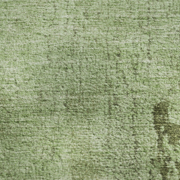 HomeRoots 5' X 8' Artichoke Green & Beige Abstract Washable Area Rug – Stain Resistant with UV Protection! 707835