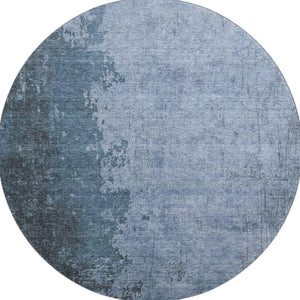 HomeRoots 8' X 10' Modern Abstract Blue & Gray Washable Area Rug with UV Protection for Stylish Homes 707843