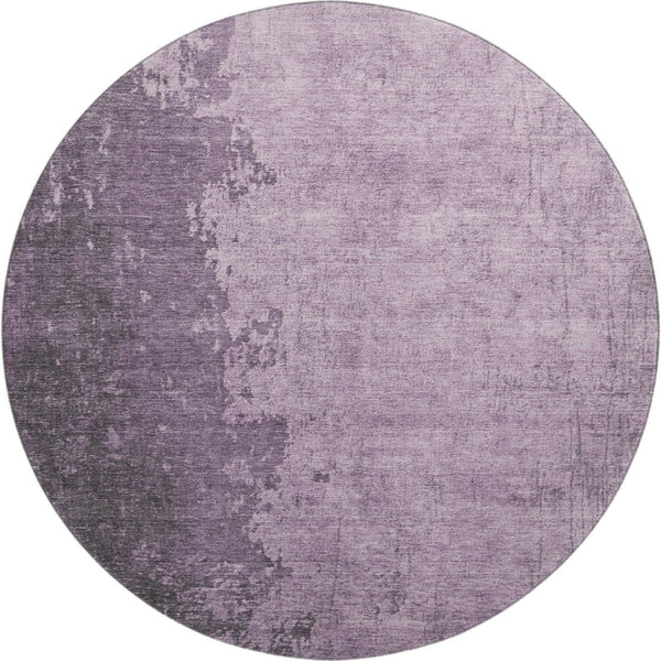 HomeRoots 8' X 10' Contemporary Lavender & Gray Abstract Washable Area Rug with UV Protection for High Traffic 707849