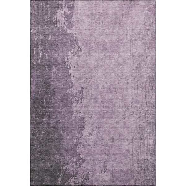 HomeRoots 9' X 12' Stylish Lavender and Gray Abstract Area Rug – Washable, UV Protected, Perfect for Any Room 707850