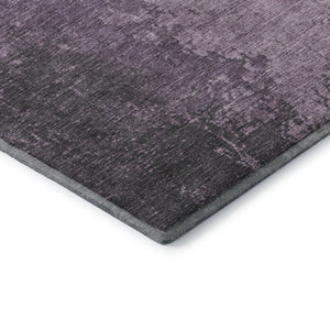 HomeRoots 9' X 12' Stylish Lavender and Gray Abstract Area Rug – Washable, UV Protected, Perfect for Any Room 707850