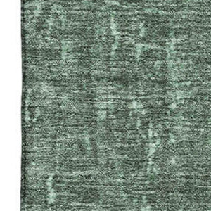 HomeRoots 5' X 8' Pale Aqua & Gray Abstract Area Rug – Washable, UV Protected, Stain-Resistant, Non-Slip Design 707853