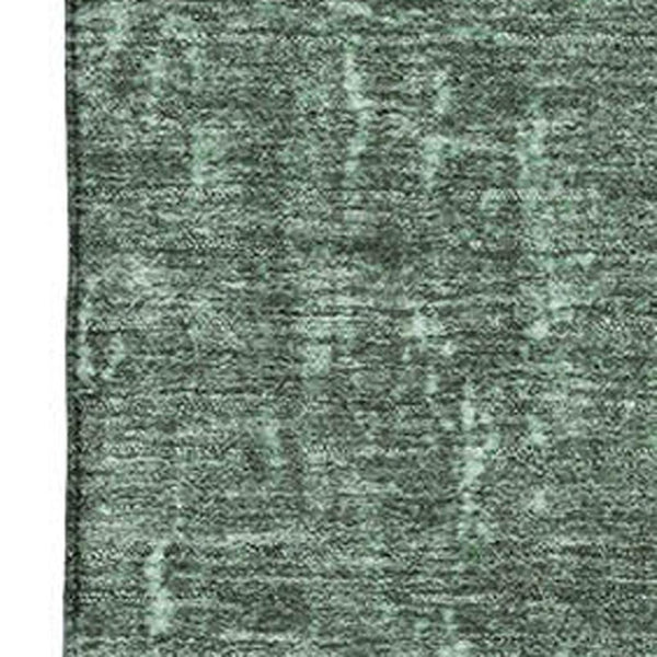 HomeRoots 5' X 8' Pale Aqua & Gray Abstract Area Rug – Washable, UV Protected, Stain-Resistant, Non-Slip Design 707853