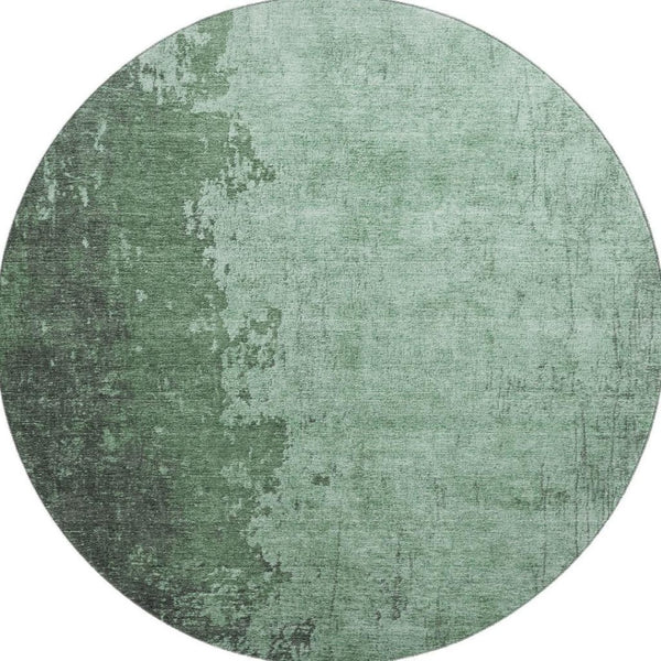 HomeRoots 8' X 10' Abstract Pale Aqua and Gray Area Rug - Washable, UV-Protected, Durable for Home & Patio 707855