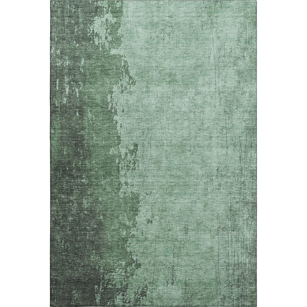 HomeRoots 10' X 14' Pale Aqua & Gray Abstract Washable Area Rug – Durable, UV-Protected, Family-Friendly Design 707857