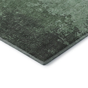 HomeRoots 10' X 14' Pale Aqua & Gray Abstract Washable Area Rug – Durable, UV-Protected, Family-Friendly Design 707857