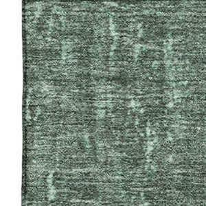 HomeRoots 10' X 14' Pale Aqua & Gray Abstract Washable Area Rug – Durable, UV-Protected, Family-Friendly Design 707857