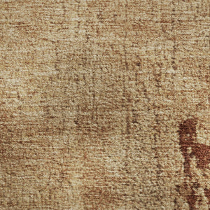 HomeRoots 5' X 8' Tan and Beige Abstract Area Rug - Washable, UV Protected, Durable for High-Traffic Spaces 707859