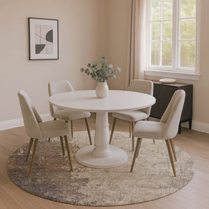 HomeRoots 8' X 10' Taupe and Beige Abstract Washable Area Rug with UV Protection - Durable, Stylish, Easy Care! 707867