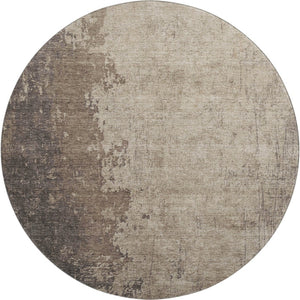 HomeRoots 8' X 10' Taupe and Beige Abstract Washable Area Rug with UV Protection - Durable, Stylish, Easy Care! 707867