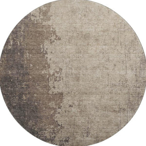 HomeRoots 8' X 10' Taupe and Beige Abstract Washable Area Rug with UV Protection - Durable, Stylish, Easy Care! 707867