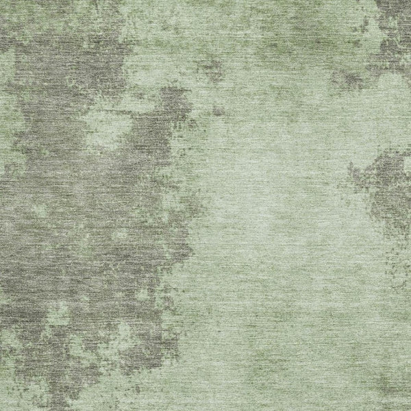 HomeRoots 9' X 12' Artichoke Green & Gray Abstract Rug - Washable, UV Protected, Durable & Stylish Home Essential 707874