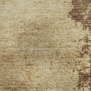 HomeRoots 5' X 8' Stylish Coffee and Beige Abstract Area Rug – Washable, UV-Protected, Stain-Resistant Design 707883