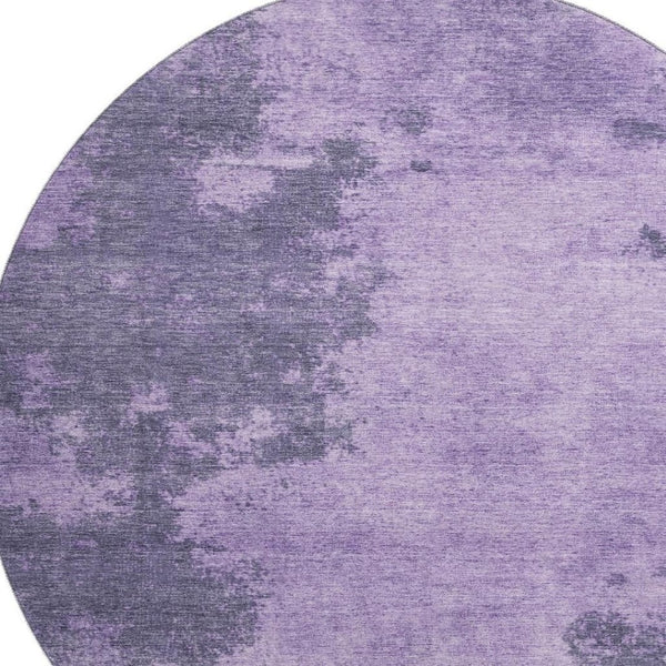 HomeRoots 8' X 10' Vibrant Purple & Lavender Abstract Area Rug - Washable, UV Protected, Stain Resistant Design 707891