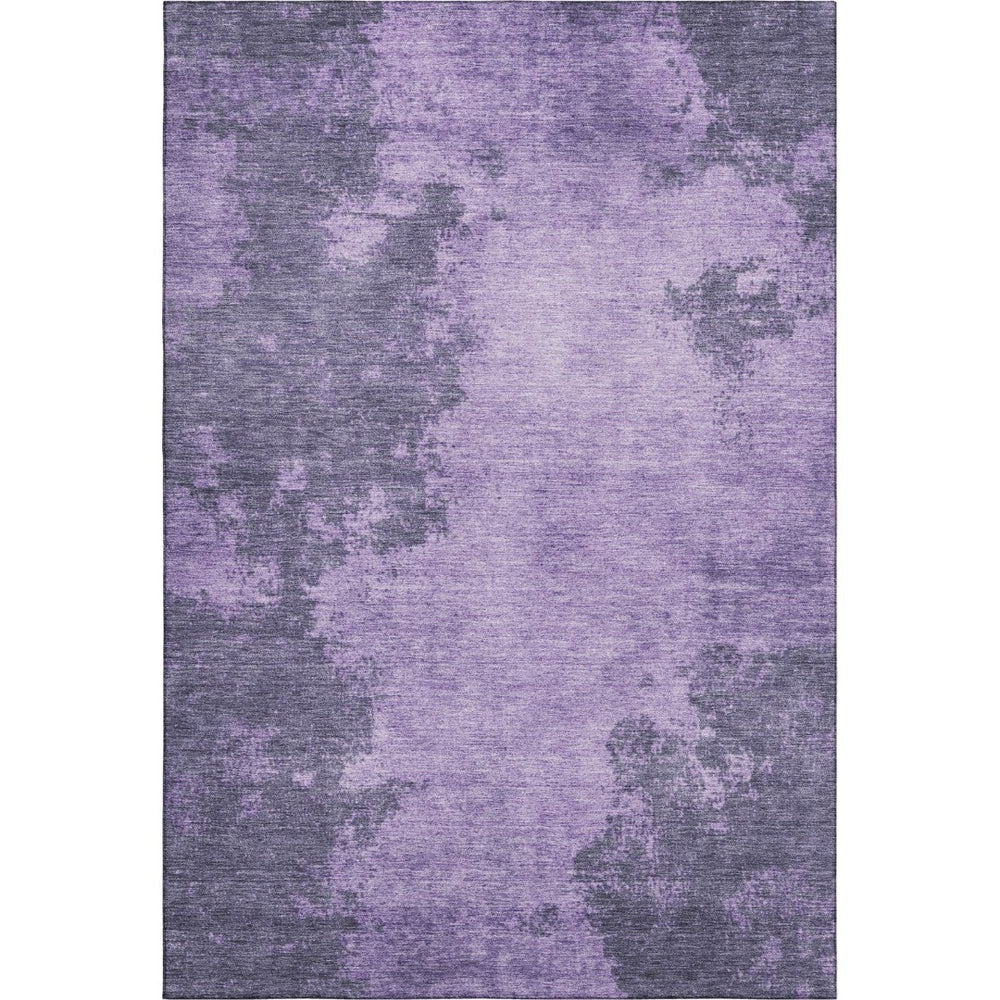 HomeRoots 9' X 12' Purple & Lavender Abstract Area Rug - Washable, UV-Protected, Stain-Resistant, Durable Design 707892