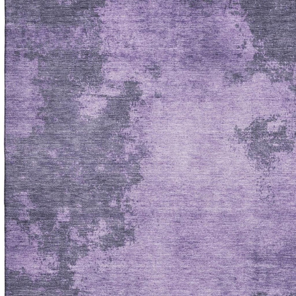 HomeRoots 9' X 12' Purple & Lavender Abstract Area Rug - Washable, UV-Protected, Stain-Resistant, Durable Design 707892