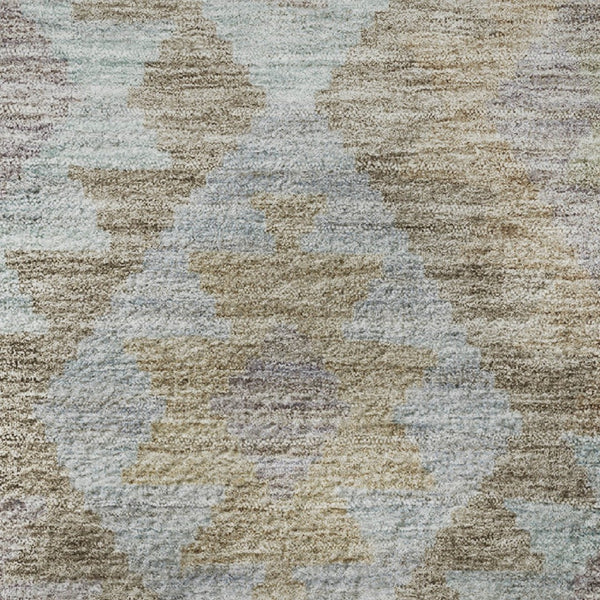 HomeRoots 8' X 10' Washable Khaki & Ivory Tribal Area Rug – Durable, Stain-Resistant & UV Protected for Busy Homes 707939