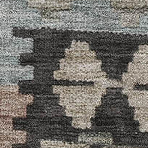 HomeRoots 5' X 8' Stylish Taupe & Charcoal Tribal Area Rug - Durable, Washable, UV Protected for Busy Homes 707979