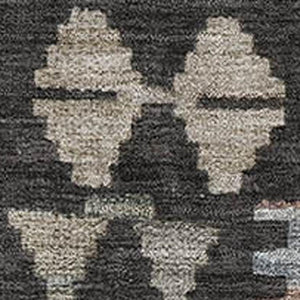 HomeRoots 8' Tribal Round Rug in Taupe & Charcoal - Washable, UV-Protected, Non-Slip, Perfect for Busy Homes! 707980