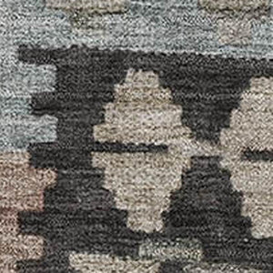 HomeRoots 9' X 12' Taupe & Charcoal Tribal Washable Area Rug - Durable, Stain-Resistant, UV Protected Design! 707982