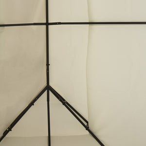 English Elm Outsunny Two-tier Vented Gazebo Replacement Canopy Uv Polyester Cover Cream White W2225P200888