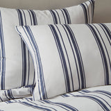 Intelligent Design Cobi Farm House Striped Reversible Comforter Set CSP10-1481 Navy