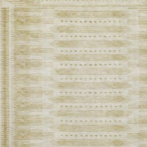 HomeRoots 5' X 8' Gold and Beige Geometric Area Rug – Stylish, Washable, UV-Protected for Busy Homes & Kids 708015