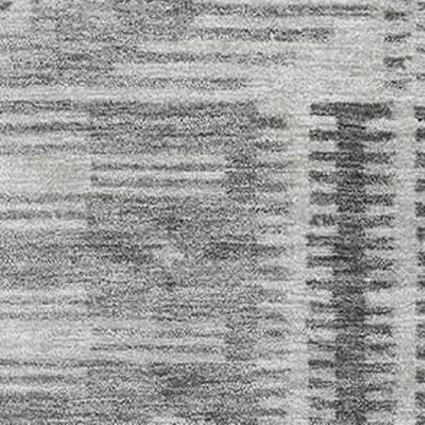 HomeRoots 9' X 12' Stylish Gray & Silver Geometric Area Rug - Washable, UV-Protected, Ideal for Families & Pets 708024