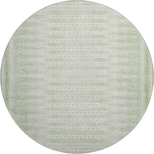HomeRoots 8' X 10' Stylish Sage & Fern Green Washable Area Rug with UV Protection - Perfect for Homes! 708035
