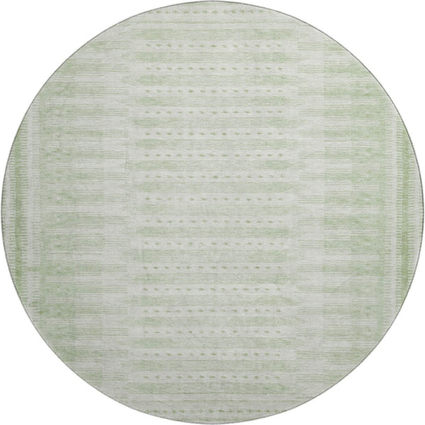 HomeRoots 8' X 10' Stylish Sage & Fern Green Washable Area Rug with UV Protection - Perfect for Homes! 708035