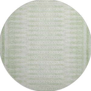 HomeRoots 8' X 10' Stylish Sage & Fern Green Washable Area Rug with UV Protection - Perfect for Homes! 708035
