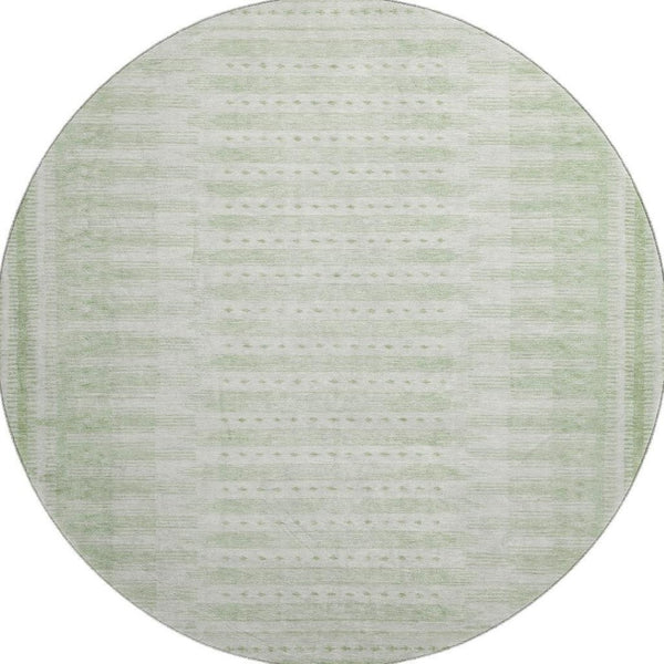 HomeRoots 8' X 10' Stylish Sage & Fern Green Washable Area Rug with UV Protection - Perfect for Homes! 708035