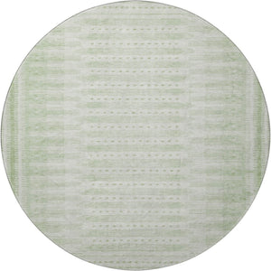 HomeRoots 8' X 10' Stylish Sage & Fern Green Washable Area Rug with UV Protection - Perfect for Homes! 708035