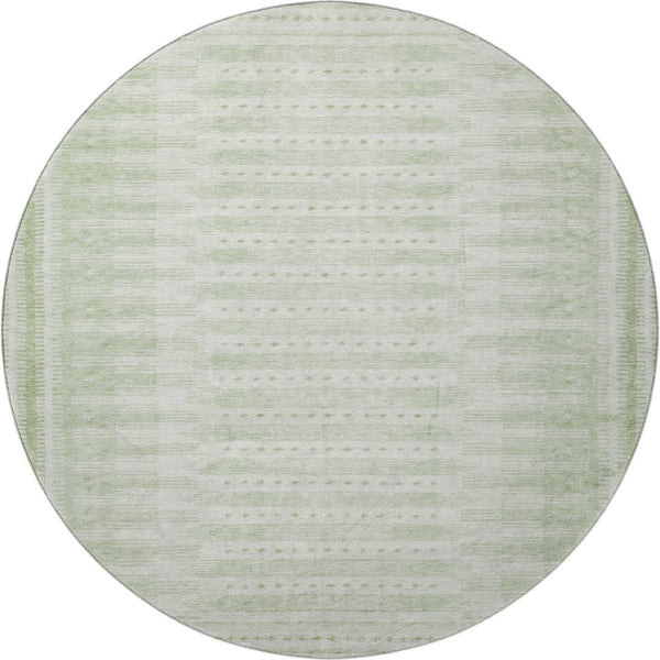 HomeRoots 8' X 10' Stylish Sage & Fern Green Washable Area Rug with UV Protection - Perfect for Homes! 708035