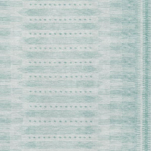 HomeRoots 9' X 12' Turquoise & Aqua Geometric Area Rug - Washable, UV-Protected, Durable for Busy Homes! 708048