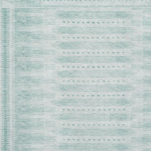 HomeRoots 10' X 14' Turquoise & Aqua Geometric Washable Area Rug with UV Protection & Stain Resistance 708049