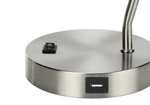 English Elm Lighting, Textured Resin Globe Table Lamp with Ivory Drum Shade, 19" Height, 3-Way Dimmer Elegance Silver 12 L x 8 W x 13 H B2710P220116