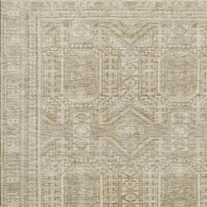 HomeRoots 9' X 12' Beige & Taupe Washable Area Rug - UV Protected, Stain Resistant, Durable for High-Traffic Areas 708102