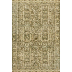 HomeRoots 10' X 14' Khaki & Taupe Geometric Area Rug - Washable, Stain Resistant, UV Protected for Busy Homes 708115