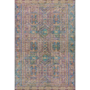 HomeRoots 9' X 12' Vibrant Orange and Teal Geometric Area Rug - Washable, UV Protected, Perfect for High-Traffic Areas 708120
