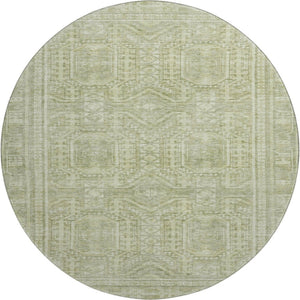 HomeRoots 8' X 10' Sage Geometric Area Rug – Washable, UV-Protected, Durable Design for High-Traffic Spaces 708137