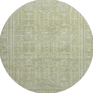 HomeRoots 8' X 10' Sage Geometric Area Rug – Washable, UV-Protected, Durable Design for High-Traffic Spaces 708137