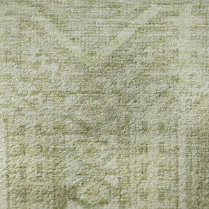 HomeRoots 10' X 14' Sage & Fern Green Geometric Area Rug - Washable, UV-Protected, Stain Resistant Comfort 708139