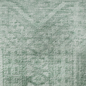 HomeRoots 8' X 10' Teal & Aqua Geometric Area Rug - Washable, UV Protected, Durable & Non-Slip for Homes 708149